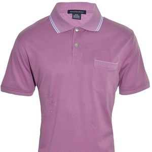 Hathaway Relaxed Fit Short Sleeve Polo Golf Shirt - Size M